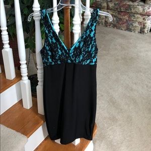 Beaded Turquoise Lace Dress - Forever 21 - Size M